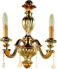 Applique-In-Legno-Classico-Argento-Mecca-2-Luci-Fagiano