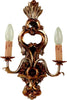Applique-In-Legno-Classico-Argento-Mecca-2-Luci-Falco