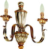 Applique-In-Legno-Classico-Argento-Mecca-2-Luci-Pernice