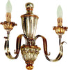 Applique-In-Legno-Classico-Argento-Mecca-2-Luci-Pernice