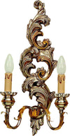 Applique-In-Legno-Classico-Argento-Mecca-2-Luci-Sinistro-Civetta
