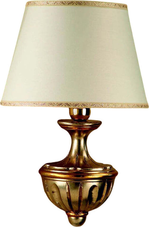 Applique-In-Legno-Classico-Argento-Mecca-Con-Paralume-1-Luce-Rondine