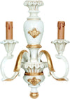 Applique-In-Legno-Classico-Avorio-Oro-2-Luci-Picchio