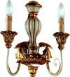 Applique-In-Legno-Classico-Avorio-Oro-2-Luci-Tuffolo