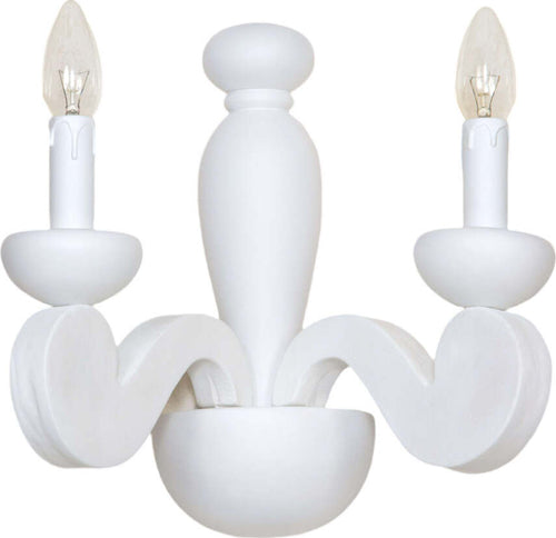 Applique-In-Legno-Classico-Bianco-Opaco-2-Luci-Sula
