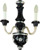 Applique-In-Legno-Classico-Nero-Graffiato-Argento-2-Luci-Airone