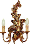 Applique-In-Legno-Classico-Oro-2-Luci-Sinistro-Allocco