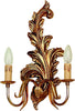 Applique-In-Legno-Classico-Oro-2-Luci-Sinistro-Allocco