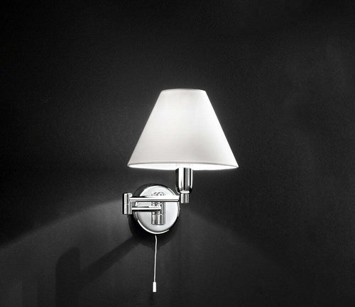 Applique-In-Metallo-Moderna-Dome-Hotel-Bianco-Cromo-1-Luce-E14