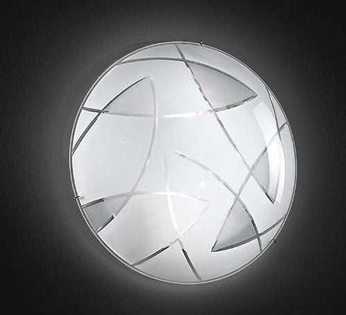 Applique-In-Metallo-Moderna-Fish-Bianco-2-Luci-E27