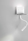 Applique-In-Metallo-Moderna-Level-Bianco-Led