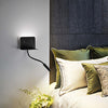 Applique-In-Metallo-Moderna-Level-Nero-Led