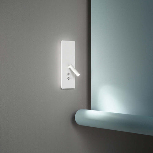 Applique-In-Metallo-Moderna-Plate-Bianco-Led