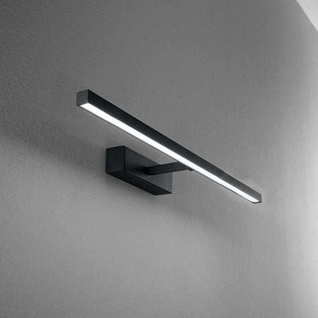 Applique-In-Metallo-Moderna-Riga-Nero-Led-Piccola
