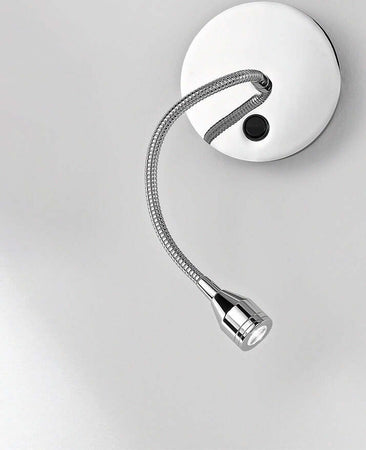 Applique-In-Metallo-Moderna-Spy-Cromo-Lucido-Led