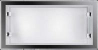 Applique-In-Vetro-E-Metallo-Moderna-Frame-Bianco-2-Luci-E14