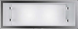 Applique-In-Vetro-E-Metallo-Moderna-Frame-Bianco-2-Luci-E27