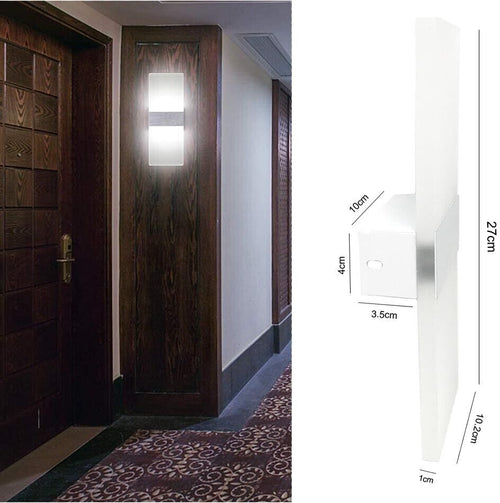 Applique In Vetro Lampada Da Parete Led 3 Tonalità Luce Bianca Calda Naturale Universo