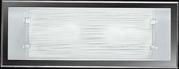 Applique-In-Vetro-Satinato-Moderna-Frame-Bianco-2-Luci-E27