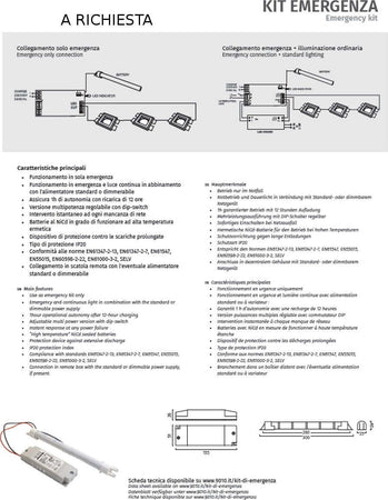 Applique-incasso-Belfiore-9010-ARCADE-X-2402G-LED-wireless-gesso-lampada-parete
