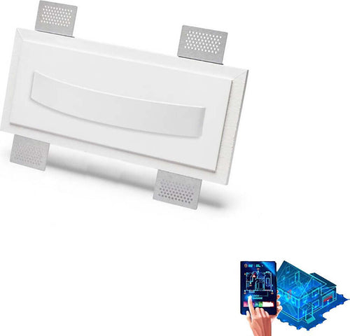 Applique-incasso-Belfiore-9010-ARCHO-SMALL-2486A-3003-LED-wireless-cristaly-verniciabile-lampada-parete