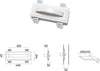 Applique-incasso-Belfiore-9010-ARCHO-SMALL-2486A-3003-LED-wireless-cristaly-verniciabile-lampada-parete
