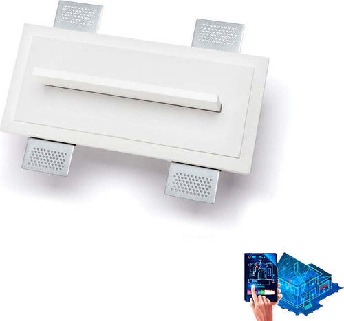 Applique-incasso-Belfiore-9010-ATIK-2508B-30135-LED-WIRELESS-cristaly-verniciabile-lampada-parete