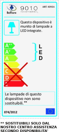 Applique-incasso-gesso-Belfiore-9010-AIDA-4205A-3004-LED-scatola-503-cristaly