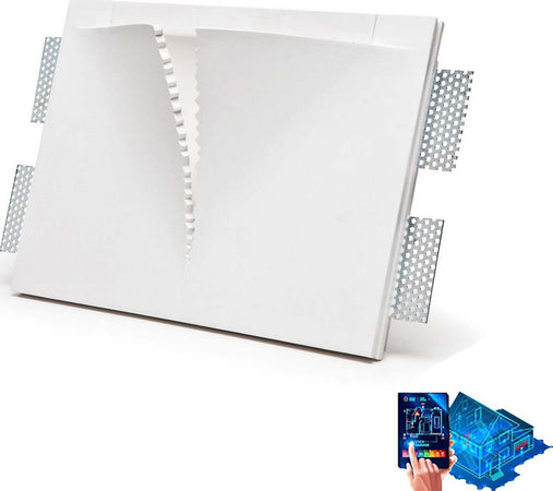 Applique-incasso-gesso-Belfiore-9010-SPAKKO-ZIG-2371A.3008-LED-SISTEMA-WIRELESS-lampada-parete