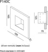 Applique-incasso-Toscot-SQUARE-P140-95°-LED-segnapasso-terracotta-esterni