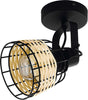 Applique-Industrial-Anwick-1-Luce-Metallo-Nero