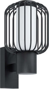 Applique-Industrial-Da-Esterno-Ravello-1-Luce-Acciaio-Zincato-Nero
