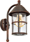 Applique-Industrial-Da-Esterno-San-Telmo-1-Luce-Alluminio-Marrone-Invecchiato