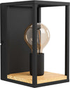 Applique-Industrial-Libertad-1-Luce-Metallo-Nero-E-Marrone