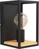 Applique-Industrial-Libertad-1-Luce-Metallo-Nero-E-Marrone