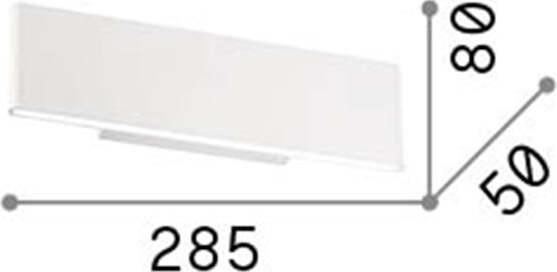 Applique-Industrial-Minimal-Desk-Metallo-Nero-Led-12,5W-3000K-Luce-Calda