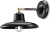 Applique-Industrial-Minimal-Nordico-B&W-Metallo-Smaltato-Nero-1-Luce-E14