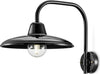 Applique-Industrial-Minimal-Nordico-B&W-Metallo-Smaltato-Nero-1-Luce-E27