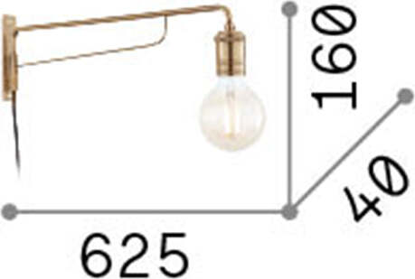 Applique-Industrial-Minimal-Triumph-Metallo-Nero-1-Luce-E27