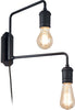 Applique-Industrial-Minimal-Triumph-Metallo-Nero-2-Luci-E27