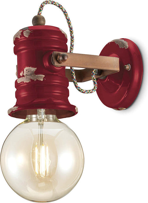 Applique-Industrial-Minimal-Urban-Ferro-E-Ceramica-Vintage-Bordeaux-1-Luce-E27
