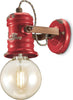 Applique-Industrial-Minimal-Urban-Ferro-E-Ceramica-Vintage-Rosso-1-Luce-E27