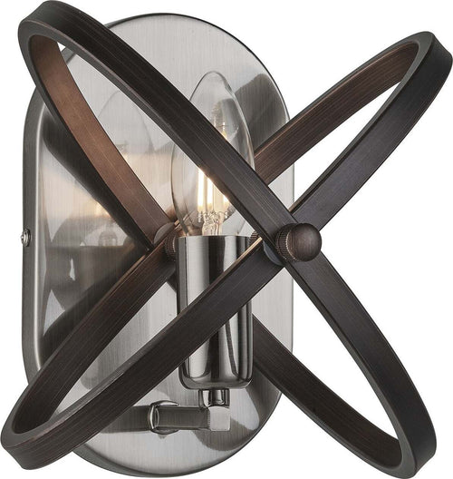 Applique-Industrial-Nordico-Hoopla-Acciaio-Nero-1-Luce-E14