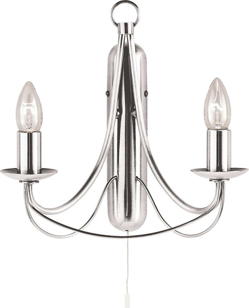 Applique-Industrial-Nordico-Maypole-Acciaio-Argento-2-Luci-E14