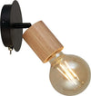 Applique-Industrial-Nordico-Spinoso-Acciaio-Nero-Marrone-1-Luce-E27