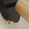 Applique-Industrial-Nordico-Spinoso-Acciaio-Nero-Marrone-1-Luce-E27