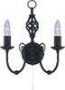 Applique-Industrial-Nordico-Zanzibar-Acciaio-Nero-2-Luci-E14