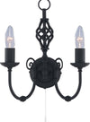 Applique-Industrial-Nordico-Zanzibar-Acciaio-Nero-2-Luci-E14