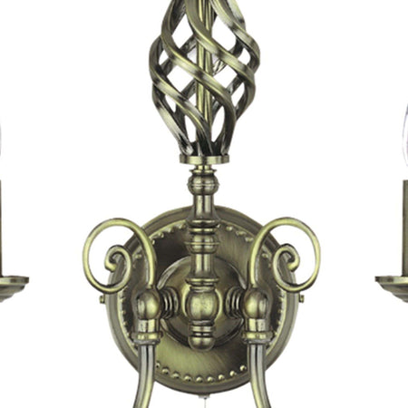 Applique-Industrial-Nordico-Zanzibar-Acciaio-Ottone-2-Luci-E14
