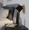 Applique-Industrial-Pappagallo-1-Luce-Legno-Marrone-E-Nero